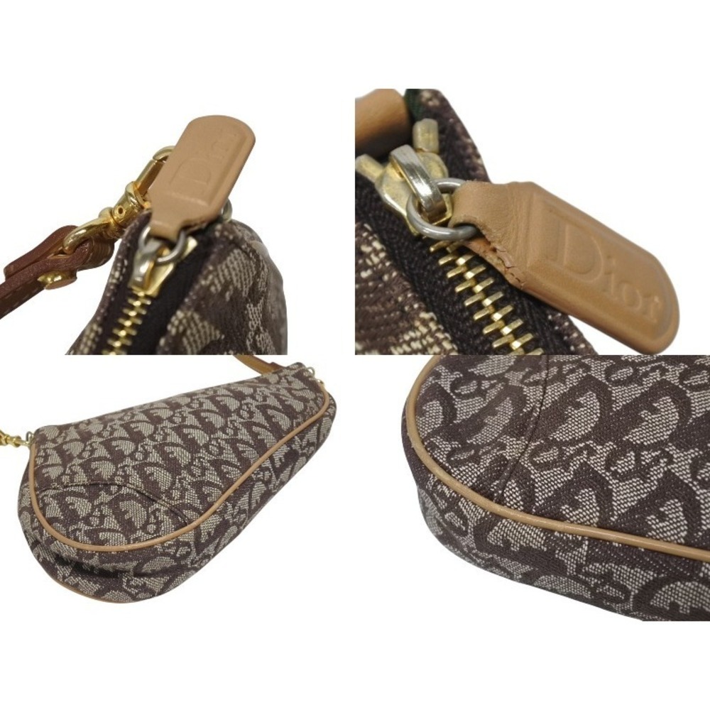 Christian Dior Trotter Saddle Bag Shoulder Bag Brown - Picture 8 of 10